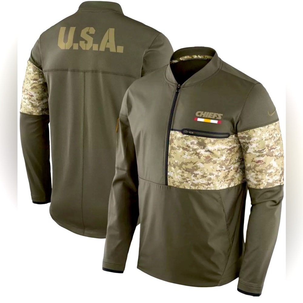 NIKE NFL Chiefs Salute to Service Hybrid Half Zip (Brand new)